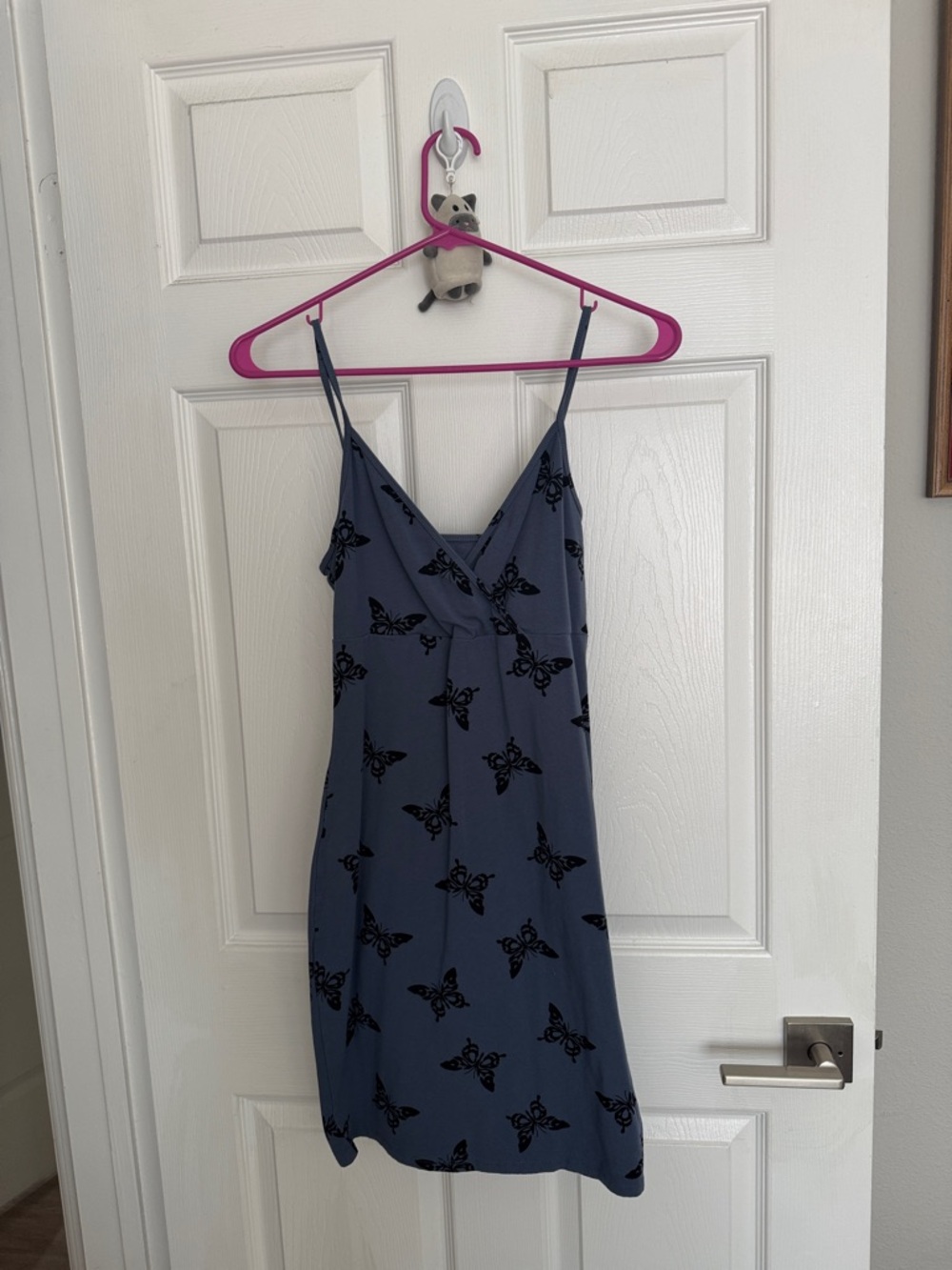 wild fable Blue Butterfly Slip Mini Dress 90s